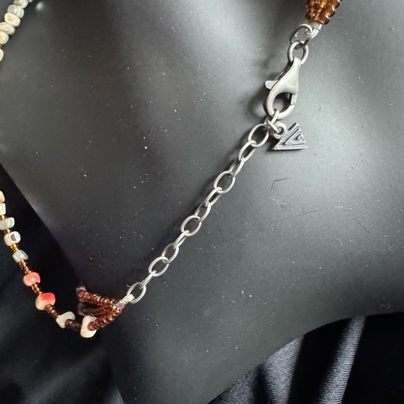 Silpada Fiesta Fun Coral & Abalone Sterling Silver Necklace & Earrings Set - Picture 9 of 9